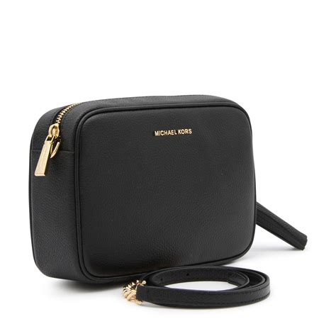 michael kors ginny crossbody bag black|More.